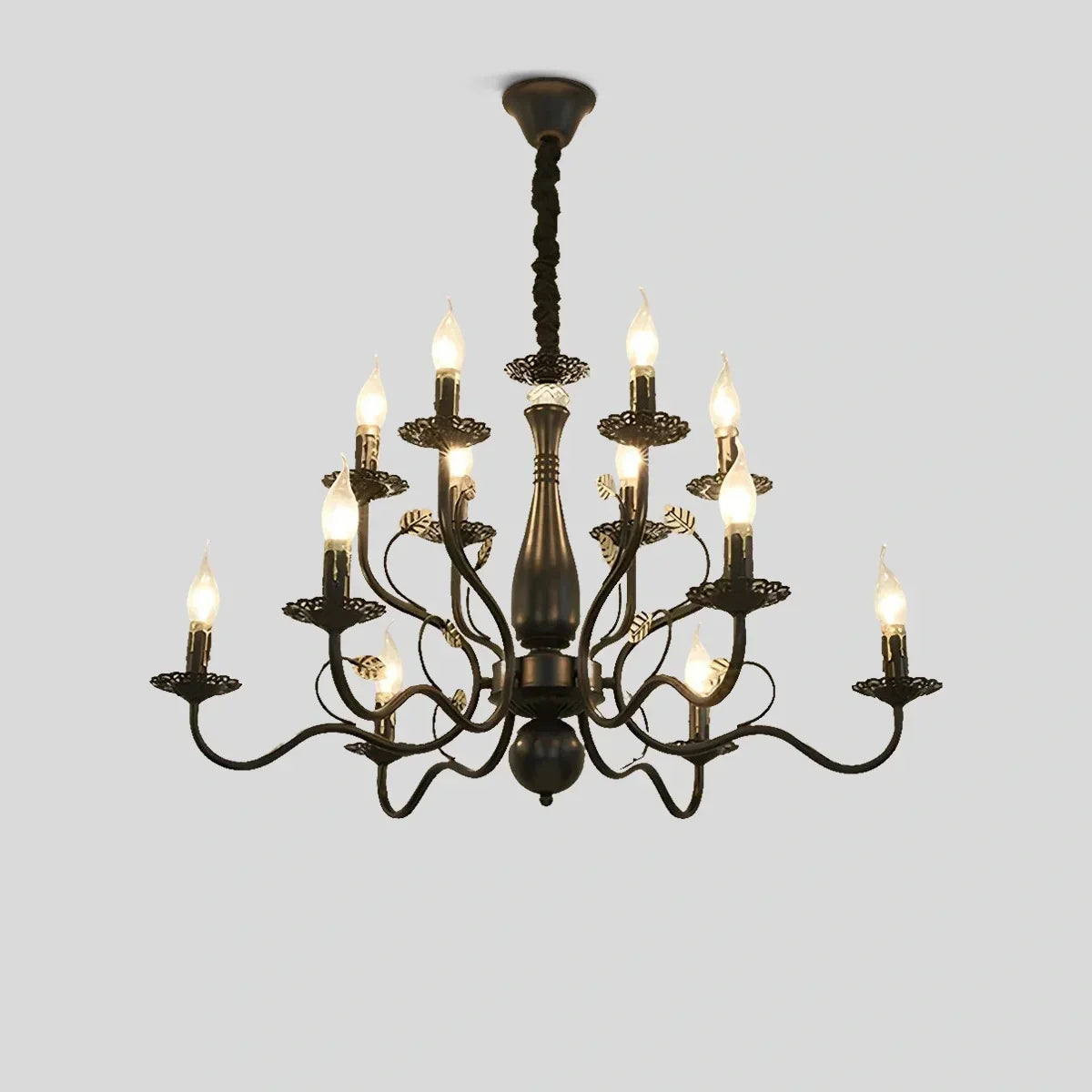 Double Layered Candle Chandelier for Dining Room | Desfino