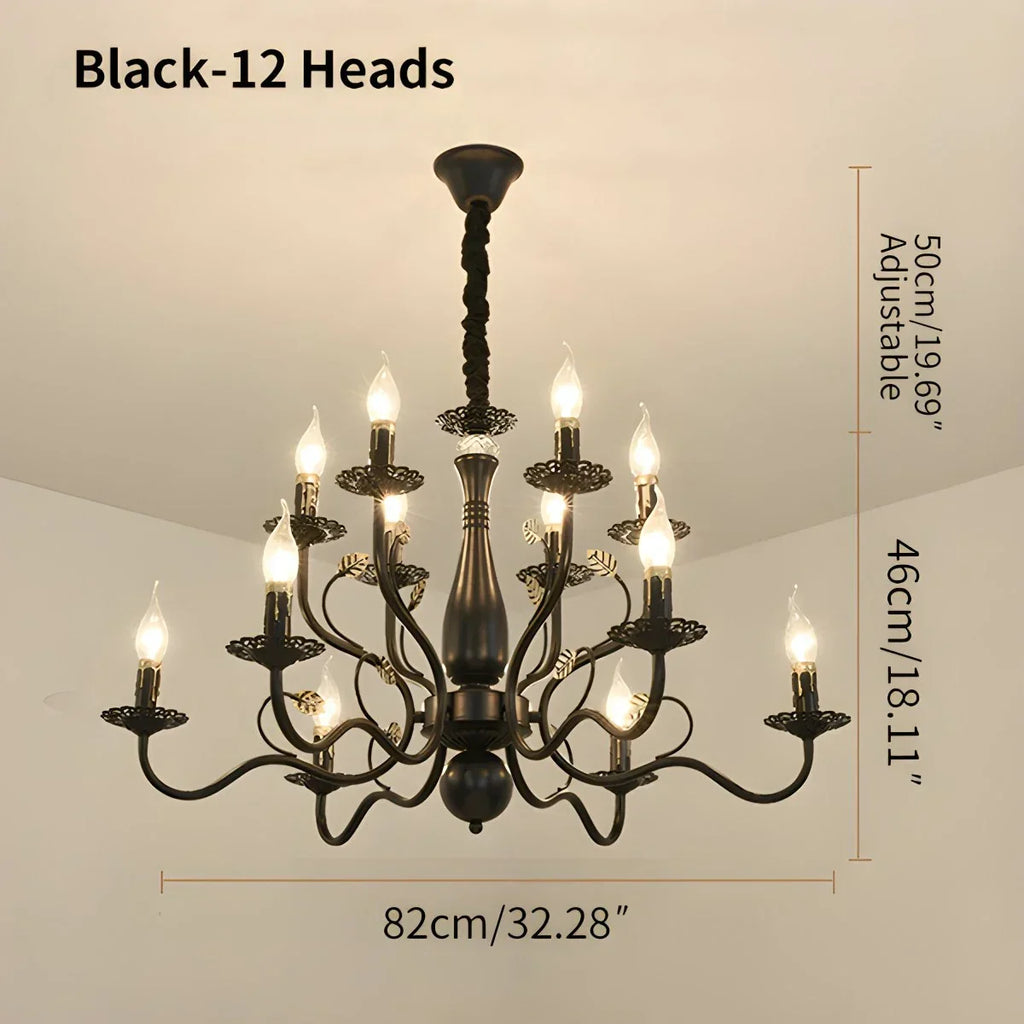 Double Layered Candle Chandelier for Dining Room | Desfino