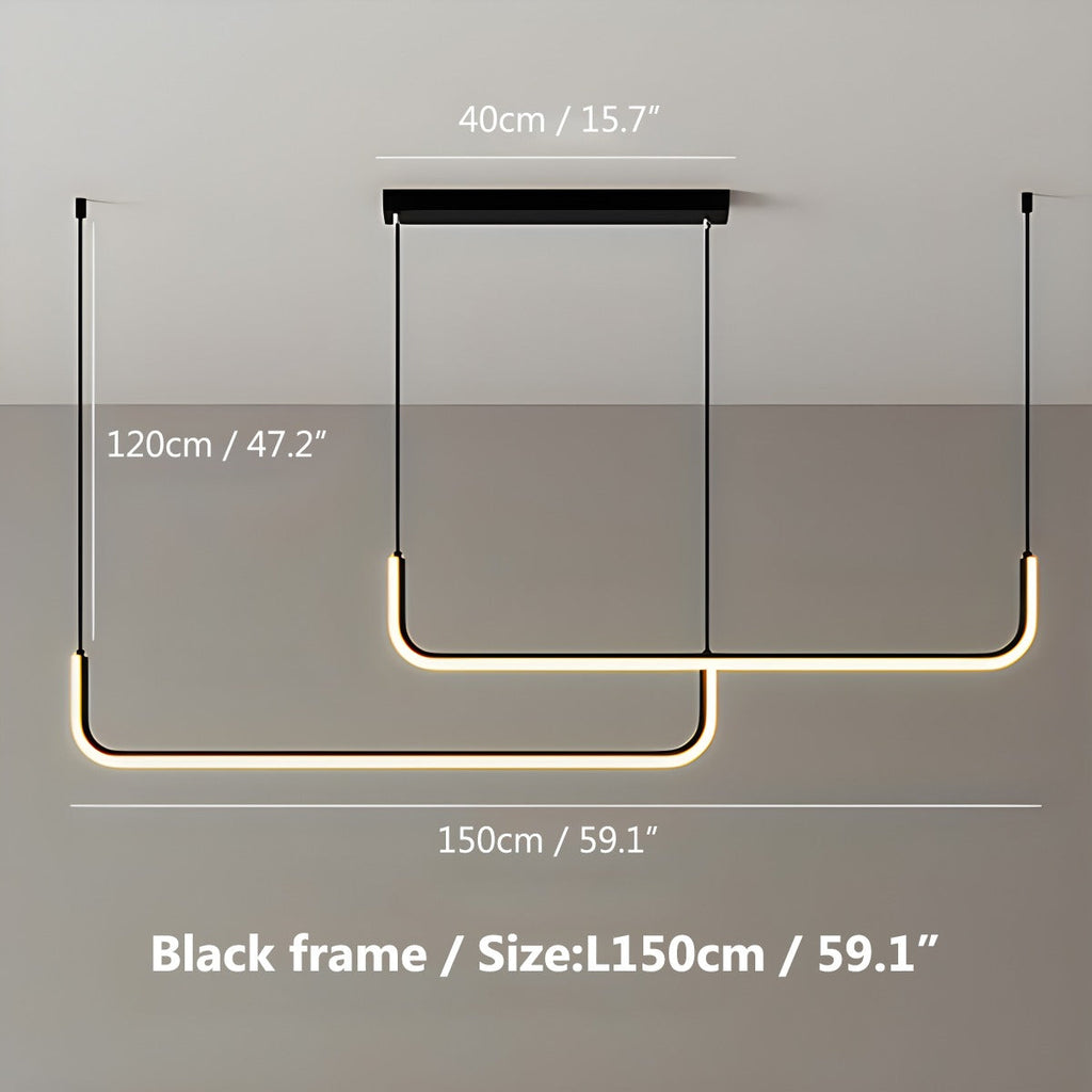 Moderner LED-Deckenleuchter für das Wohnzimmer | Desfino