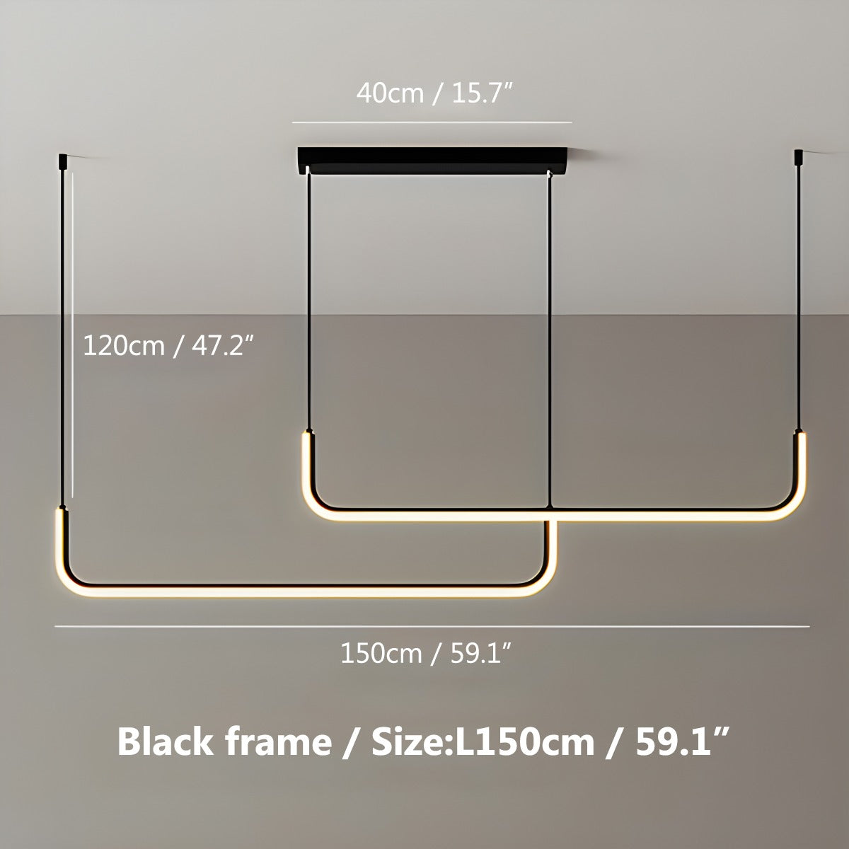 Moderner LED-Deckenleuchter für das Wohnzimmer | Desfino