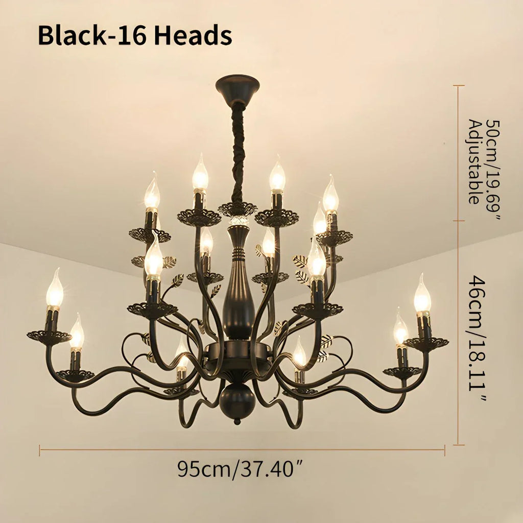 Double Layered Candle Chandelier for Dining Room | Desfino