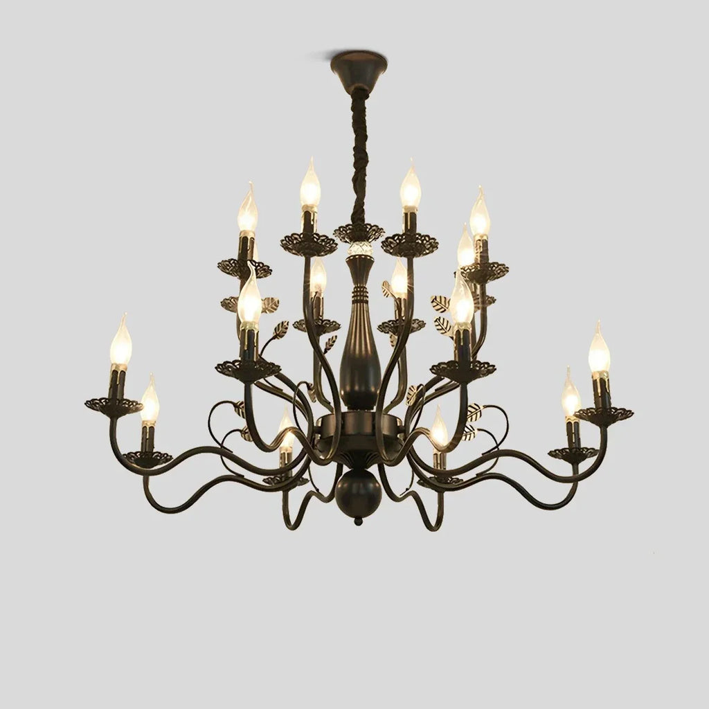 Double Layered Candle Chandelier for Dining Room | Desfino