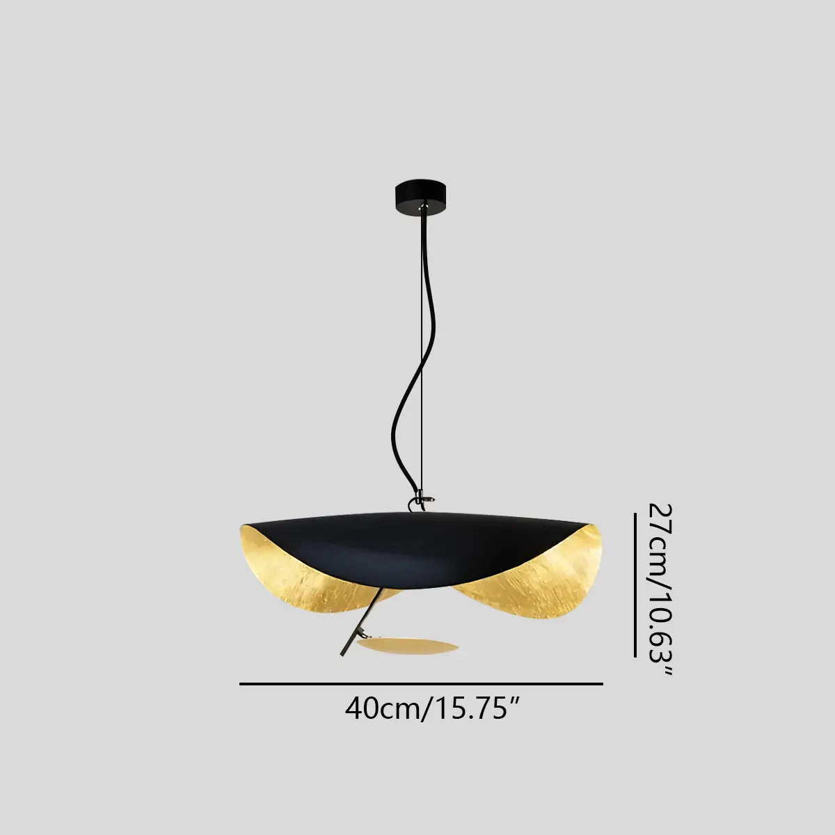 Modern Sculptural Leaf Pendant Light | Desfino