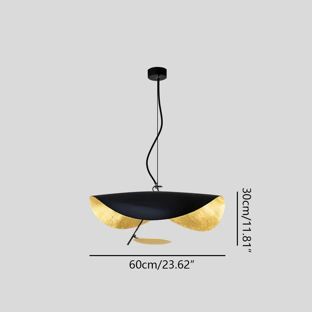 Modern Sculptural Leaf Pendant Light | Desfino