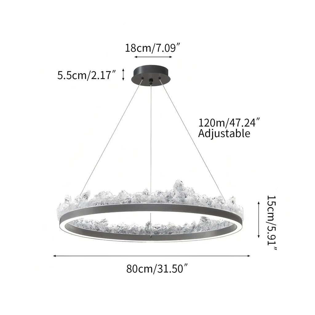 Modern Light Luxury Iceberg Chandelier | Desfino