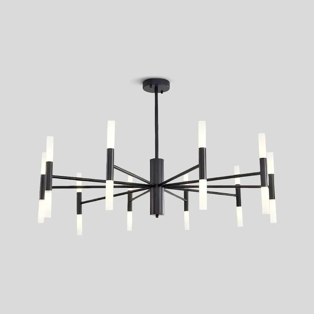 Adjustable Round Tube Chandelier | Desfino
