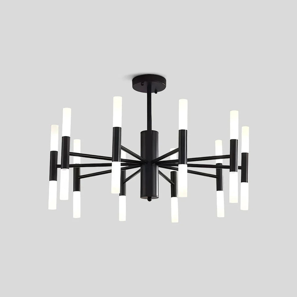 Adjustable Round Tube Chandelier | Desfino
