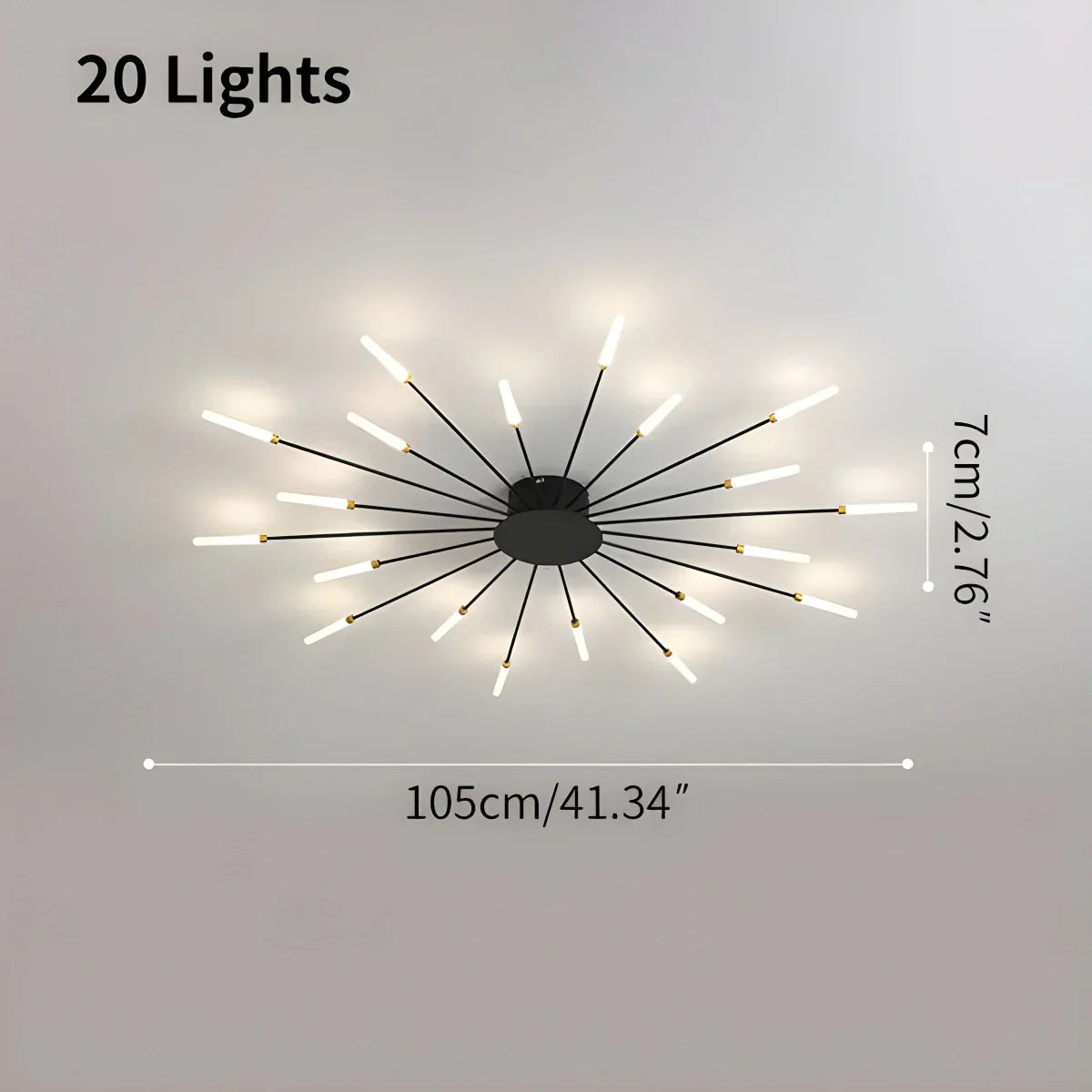 Fireworks Starburst Ceiling Light | Desfino