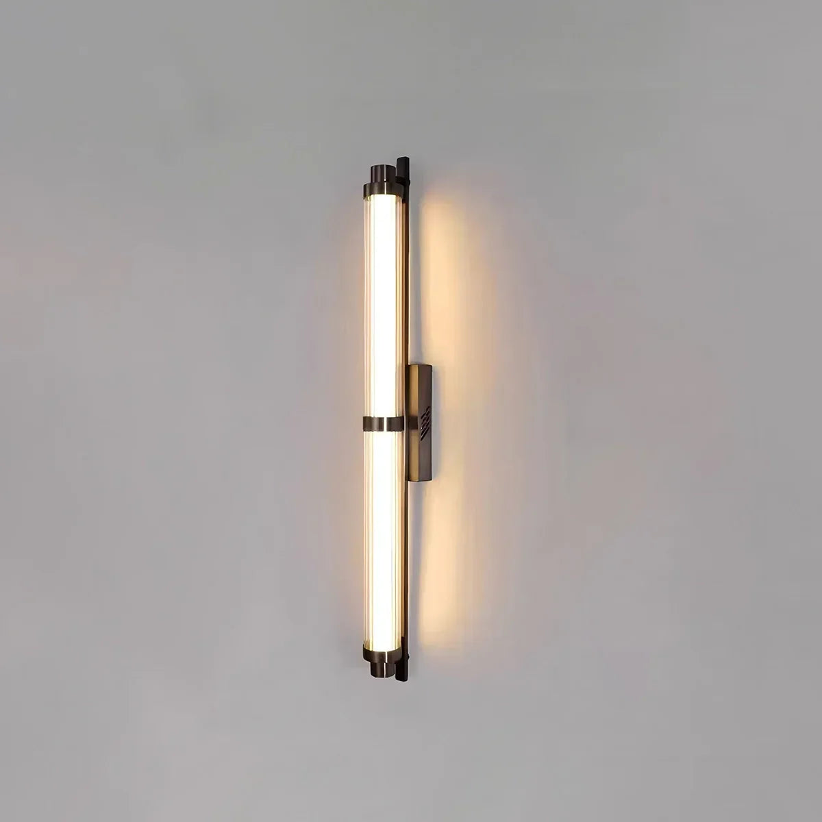 Modern Stainless Steel Glass Tube Wall Sconce | Desfino