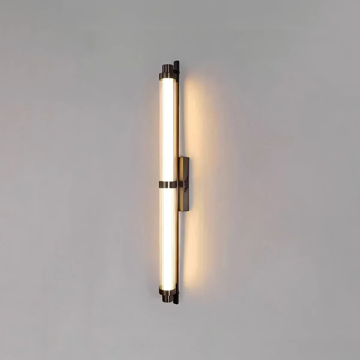 Modern Stainless Steel Glass Tube Wall Sconce | Desfino