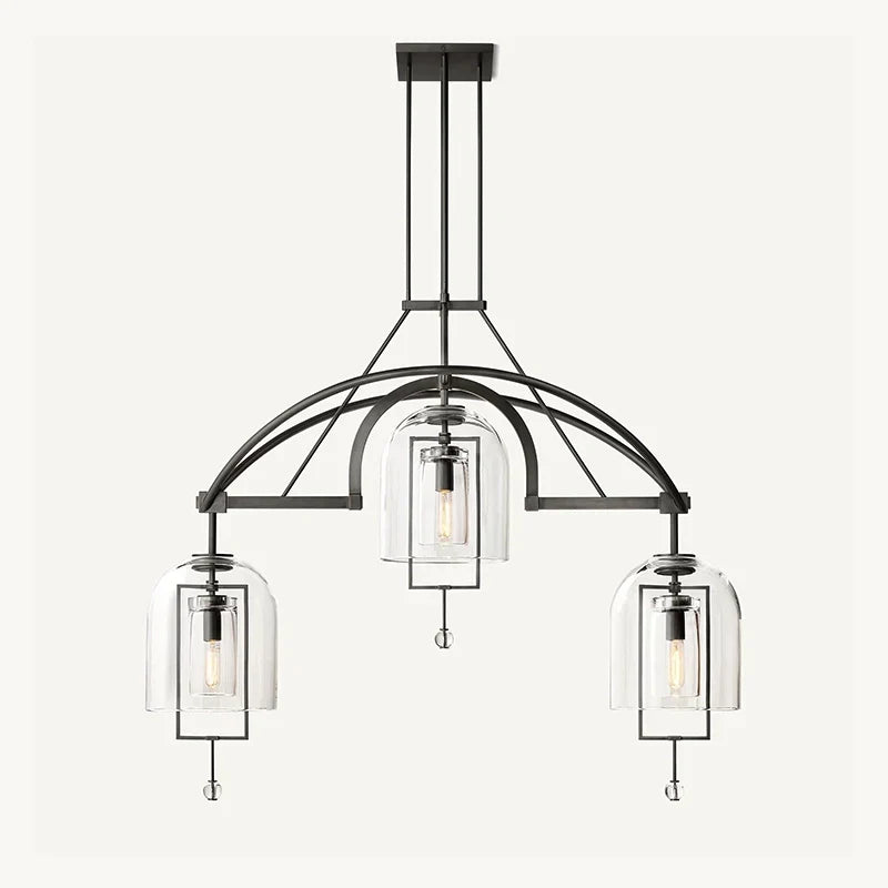 Bell Glass Chandelier for Living Room | Desfino