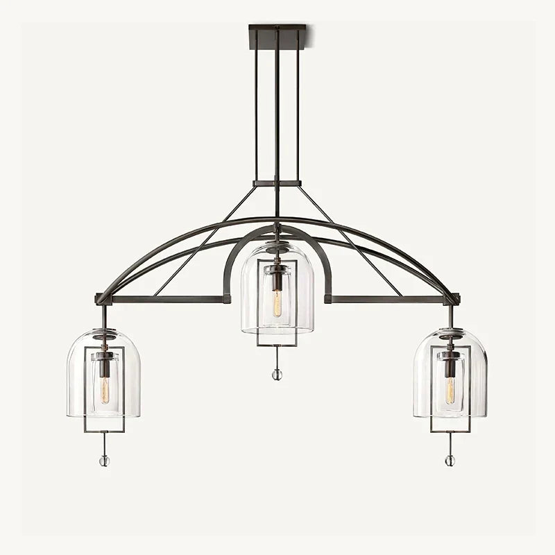 Bell Glass Chandelier for Living Room | Desfino