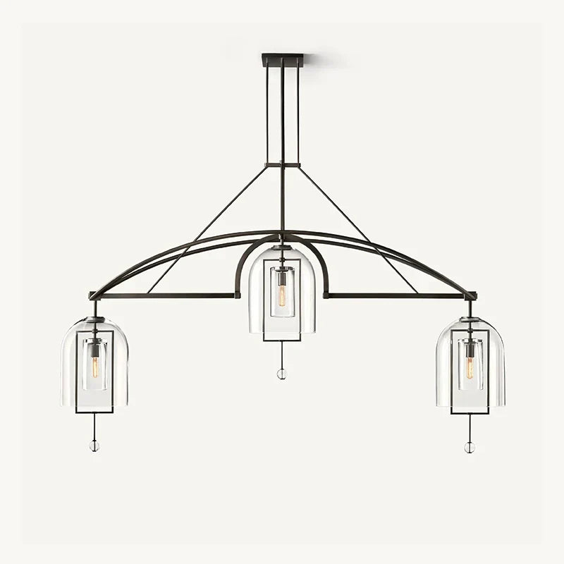 Bell Glass Chandelier for Living Room | Desfino