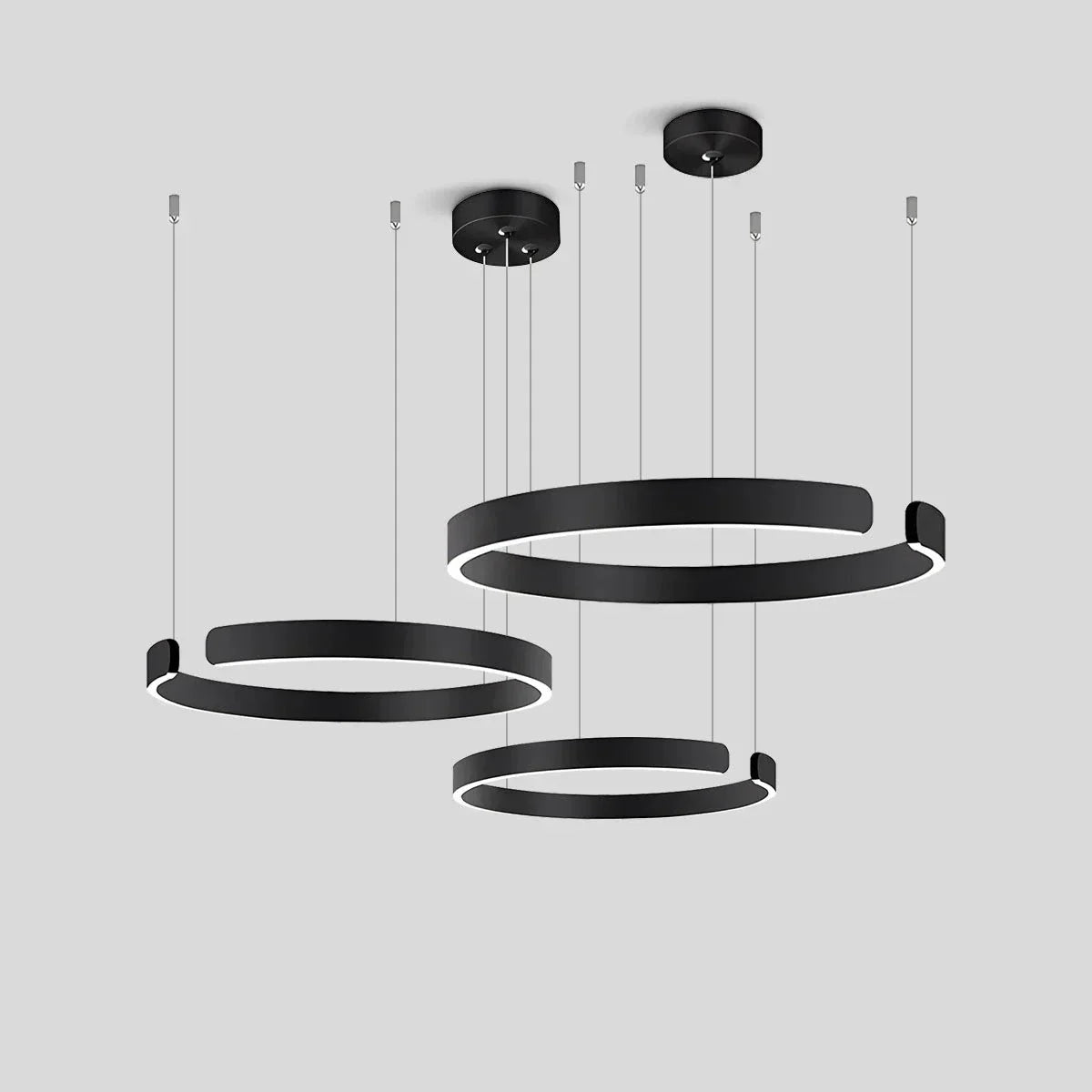 Moderner LED-Ring-Kronleuchter für das Wohnzimmer | Desfino