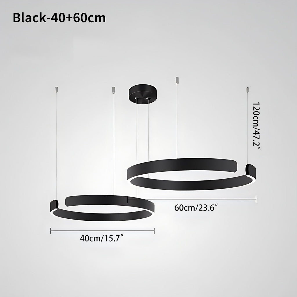 Moderner LED-Ring-Kronleuchter für das Wohnzimmer | Desfino