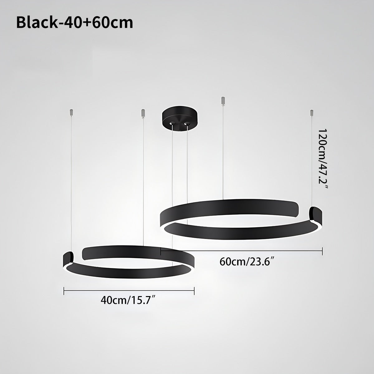 Moderner LED-Ring-Kronleuchter für das Wohnzimmer | Desfino
