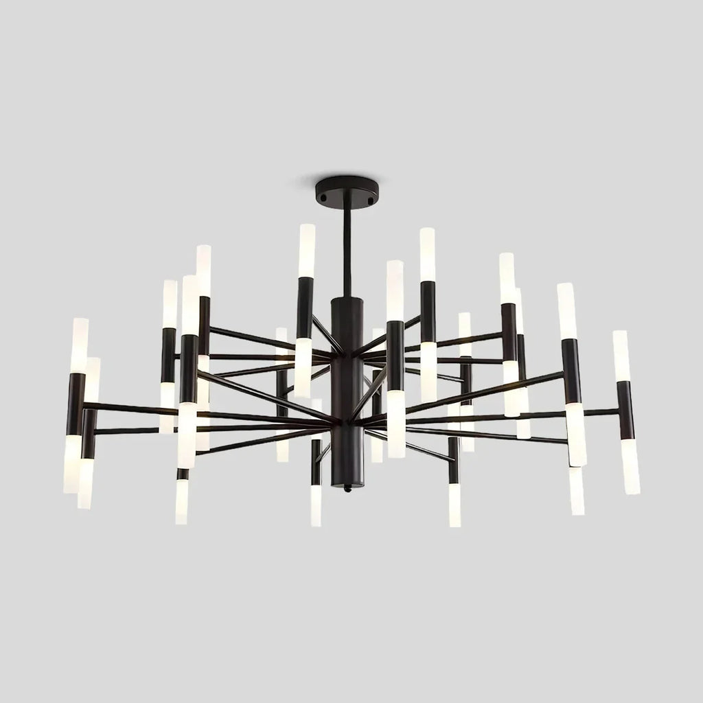 Adjustable Round Tube Chandelier | Desfino