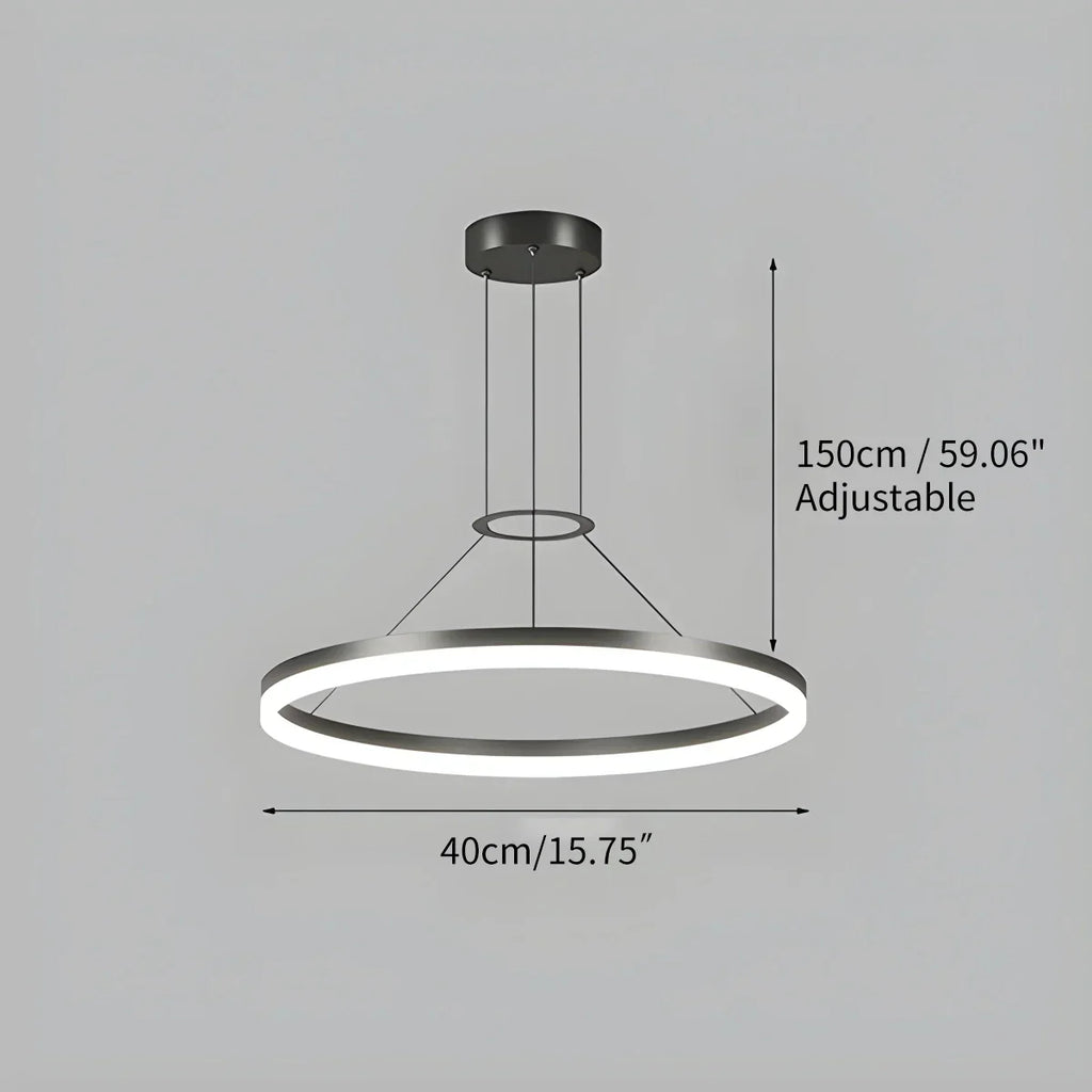 Circular Led Pendant Light for Living Room Kitchen | Desfino