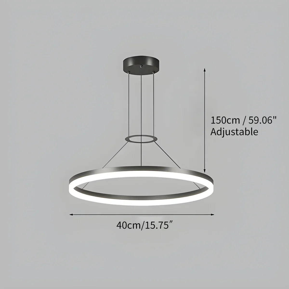 Circular Led Pendant Light for Living Room Kitchen | Desfino