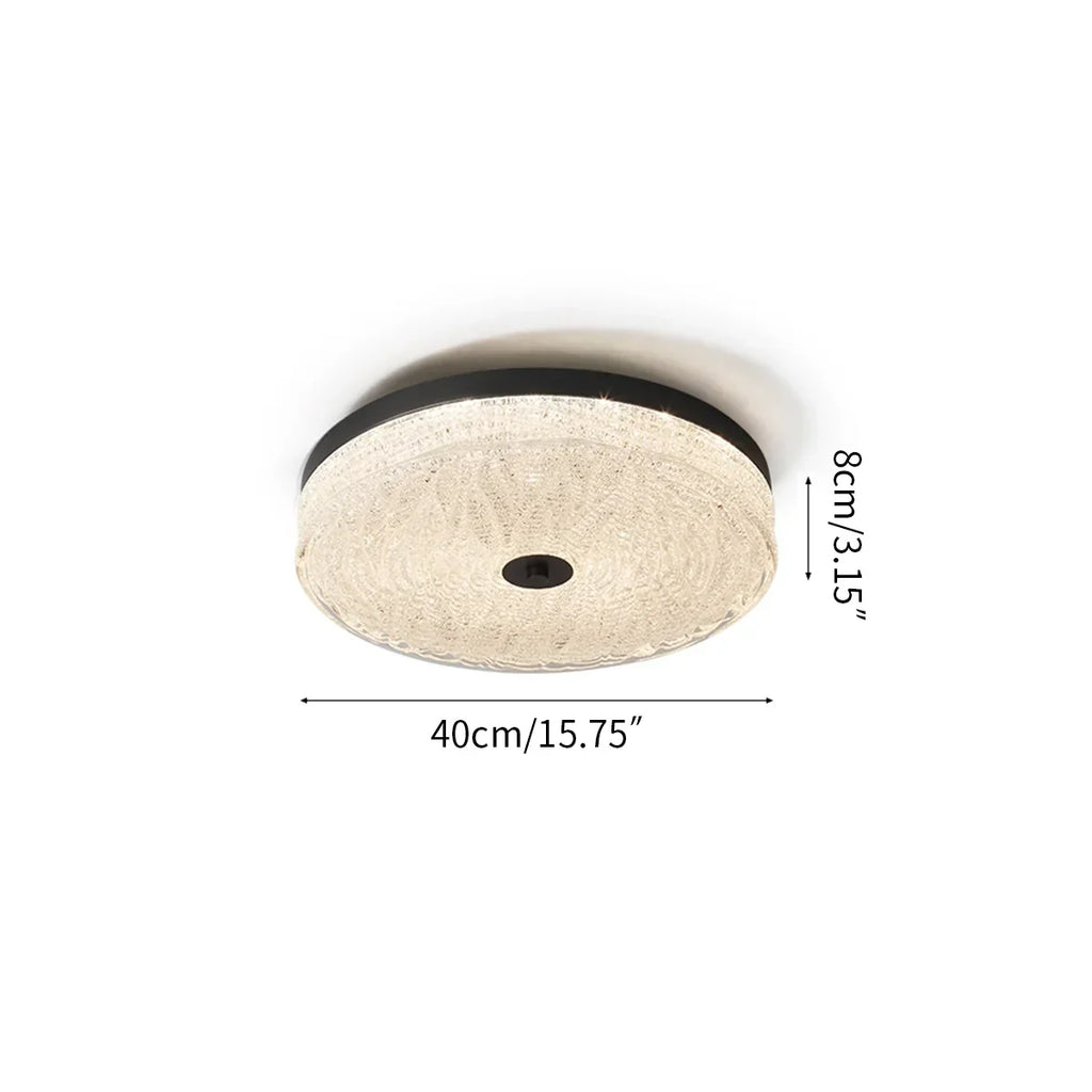 Moderne runde LED-Deckenleuchte im Light-Luxury-Stil | Desfino