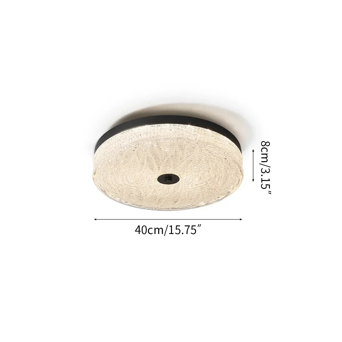 Moderne runde LED-Deckenleuchte im Light-Luxury-Stil | Desfino