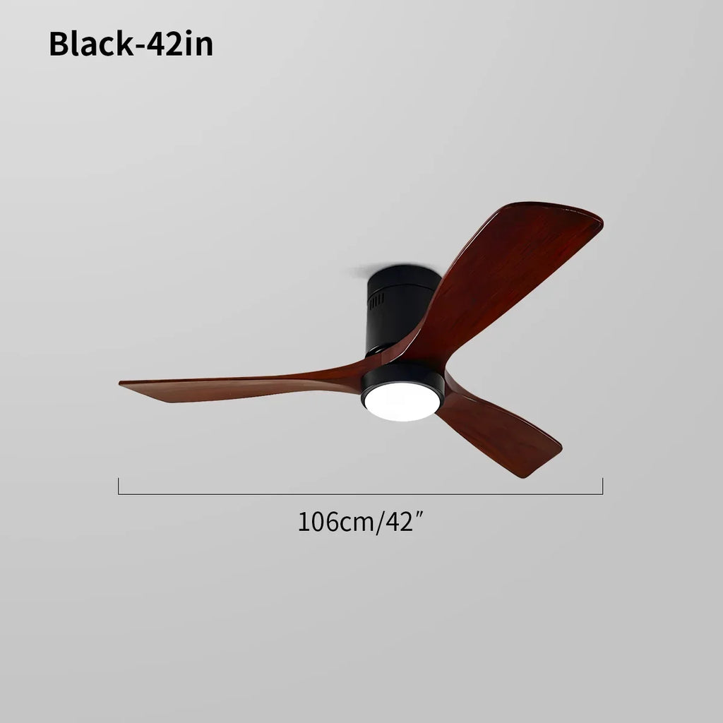 Mid-century Modern Hugger Ceiling Fan Lamp | Desfino