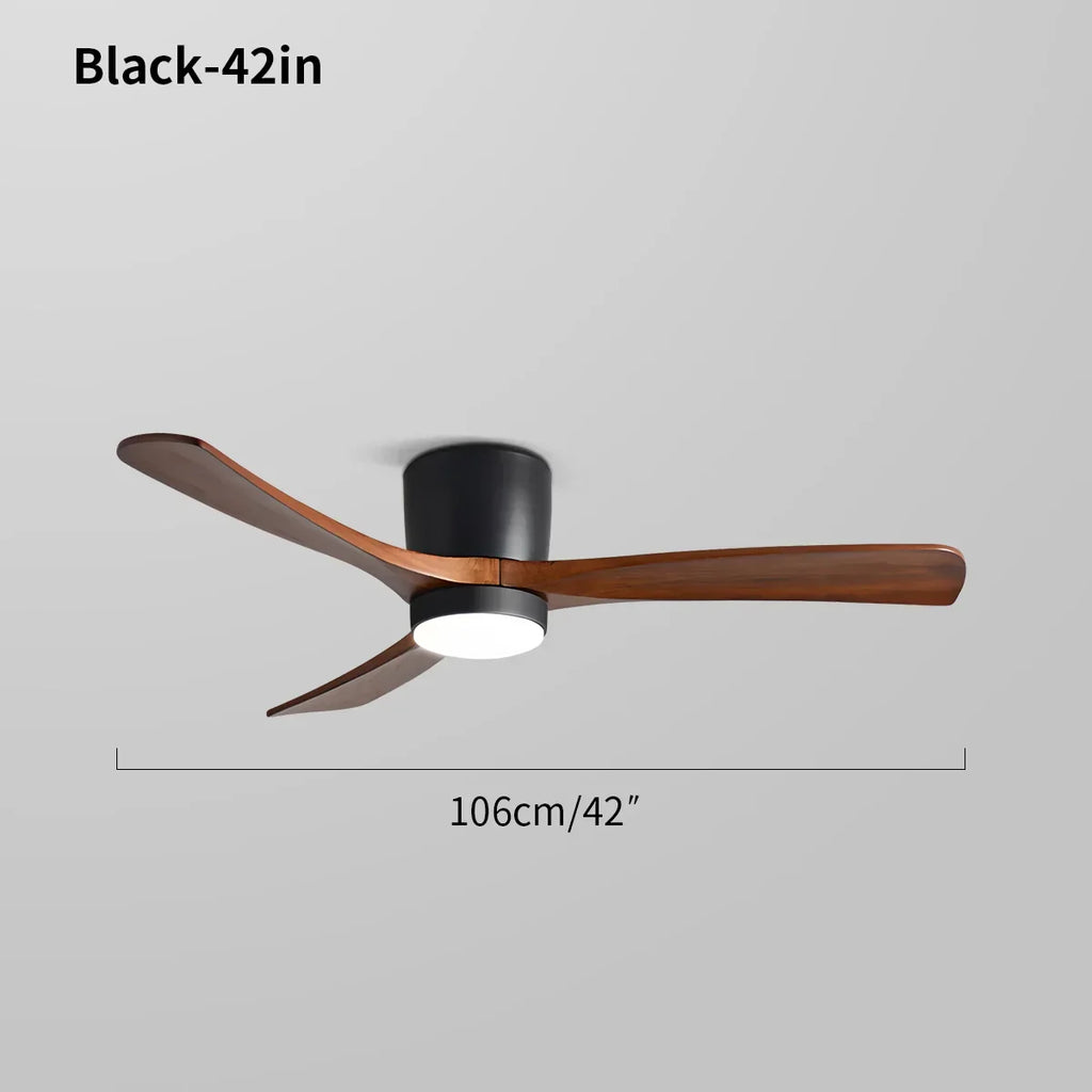 Large Low Profile Ceiling Fan with Light | Desfino