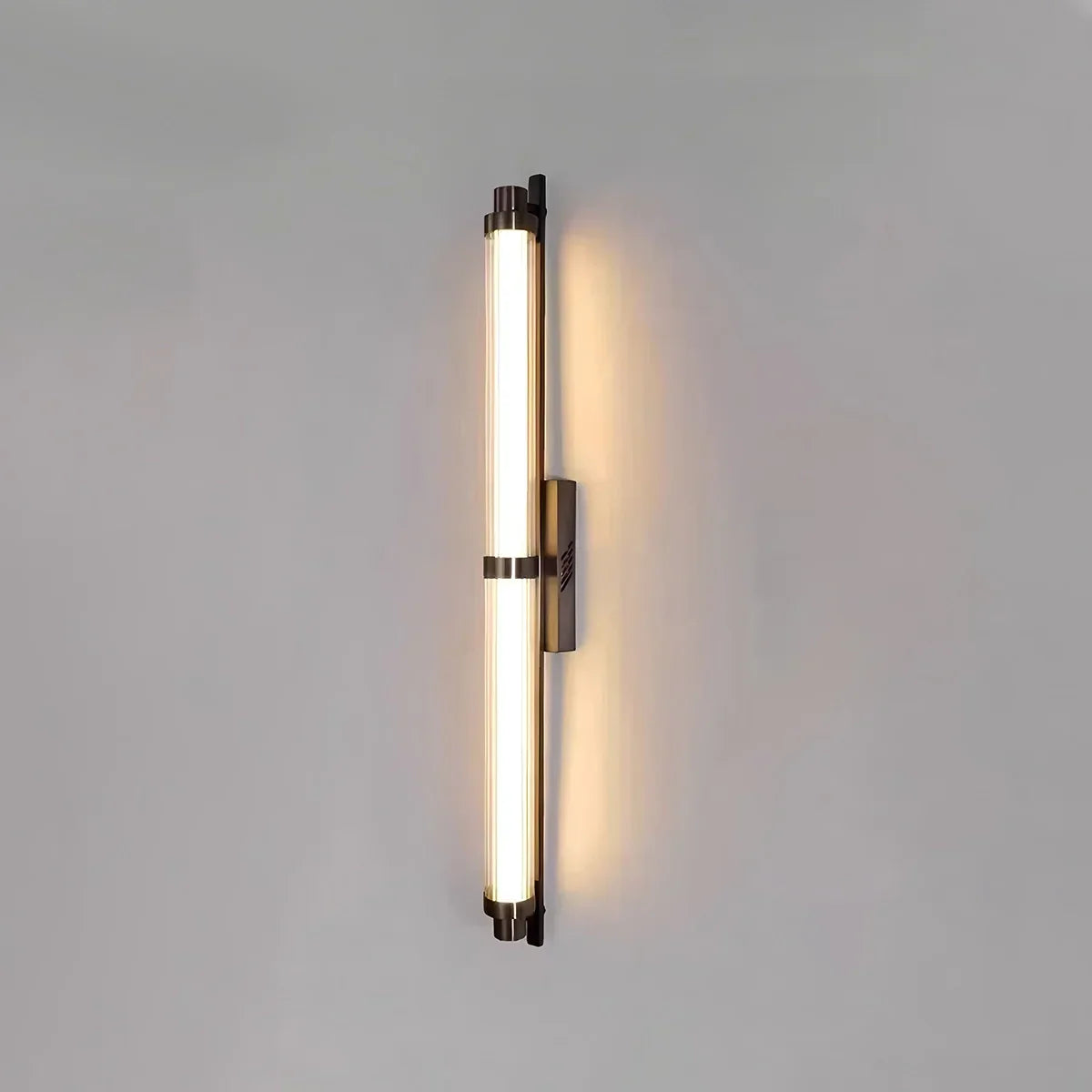 Modern Stainless Steel Glass Tube Wall Sconce | Desfino