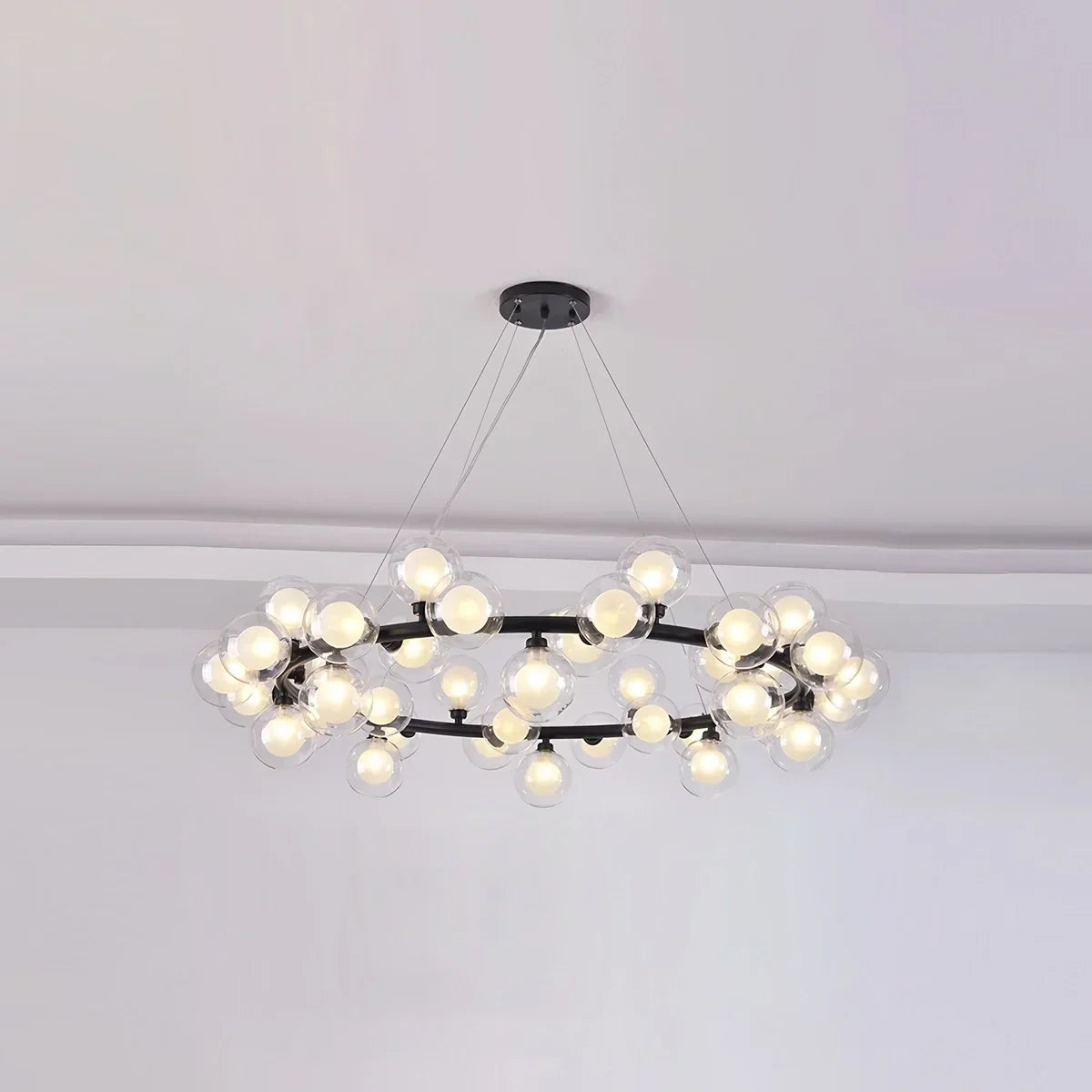 Nur Bubble Glass Chandelier for Living Room | Desfino