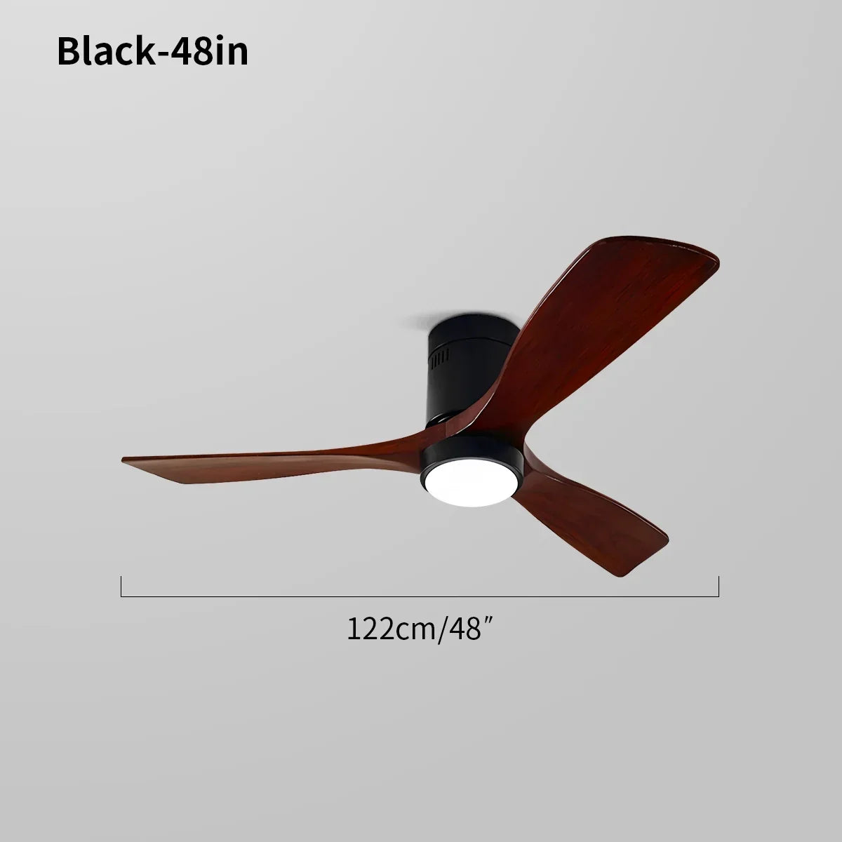 Mid-century Modern Hugger Ceiling Fan Lamp | Desfino