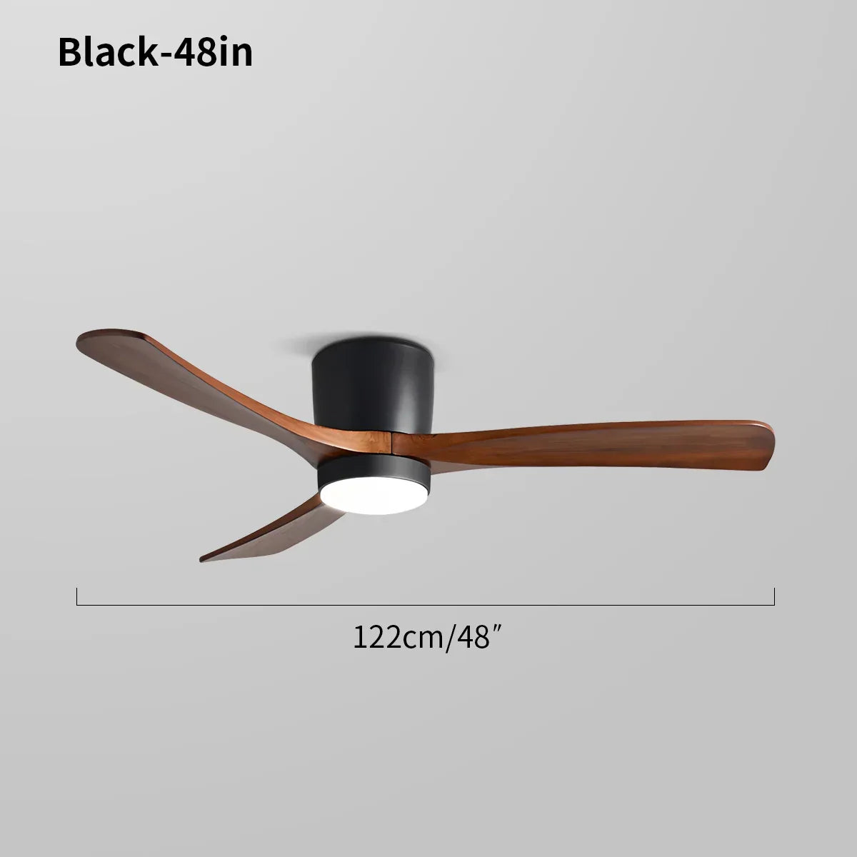 Large Low Profile Ceiling Fan with Light | Desfino