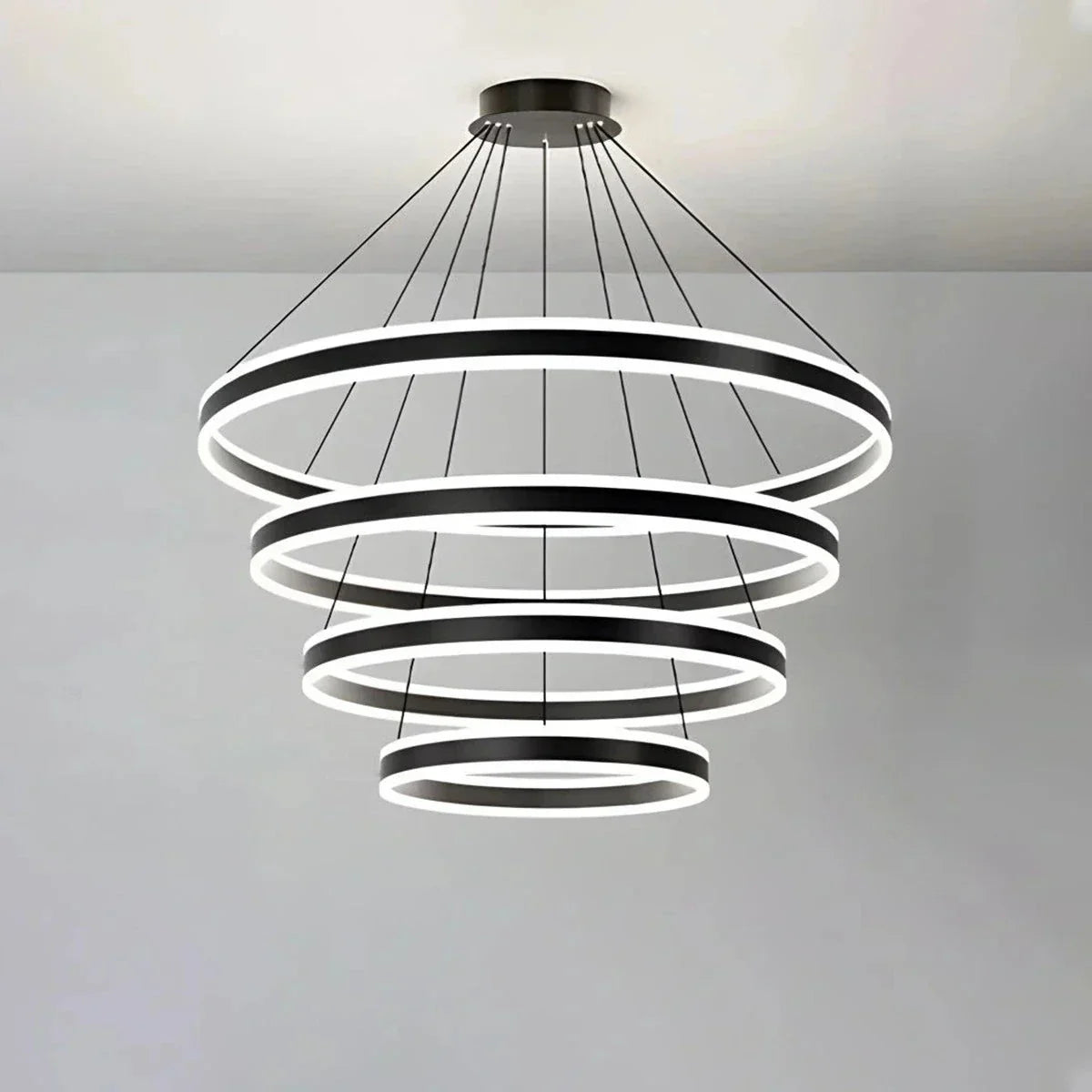 Circle Layered Living Room Chandelier | Desfino