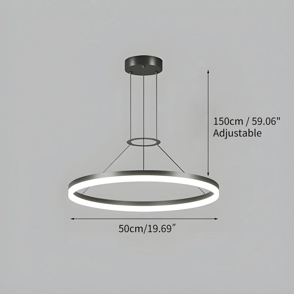 Circular Led Pendant Light for Living Room Kitchen | Desfino