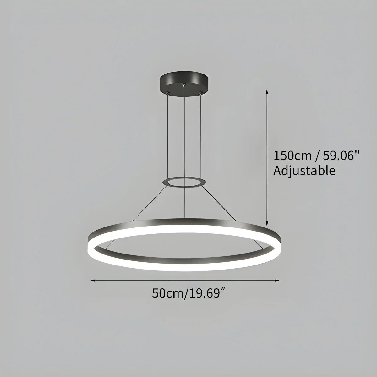 Circular Led Pendant Light for Living Room Kitchen | Desfino