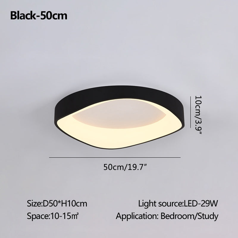 Nordic Acrylic Circle Ceiling Light for Bedroom | Desfino