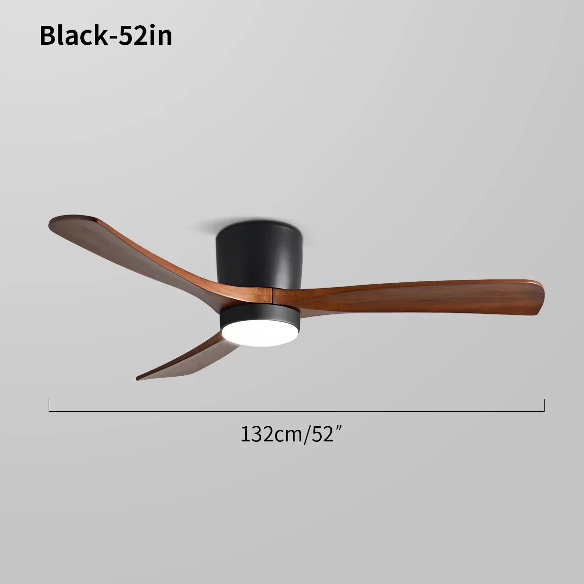 Large Low Profile Ceiling Fan with Light | Desfino