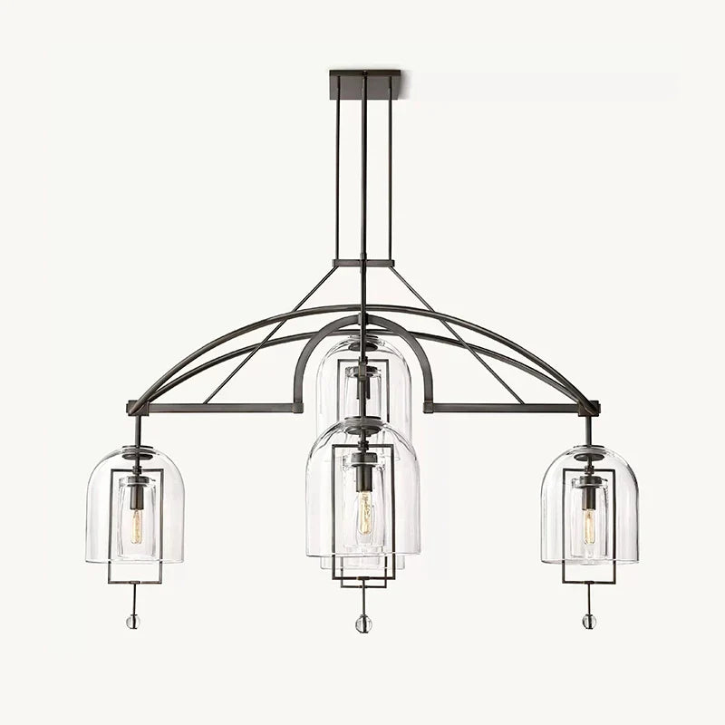 Bell Glass Chandelier for Living Room | Desfino