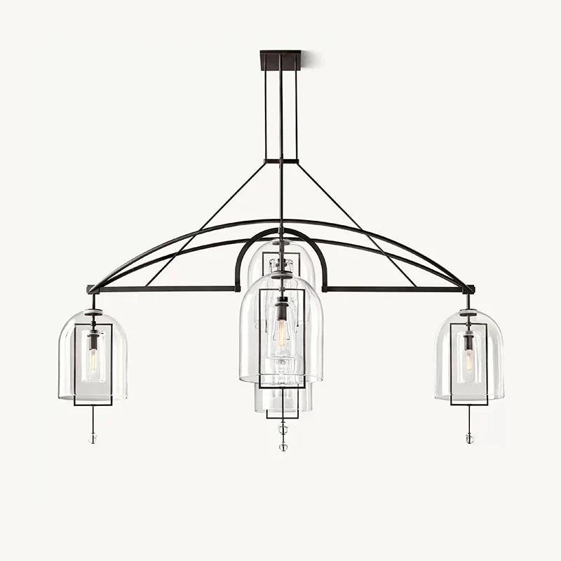 Bell Glass Chandelier for Living Room | Desfino
