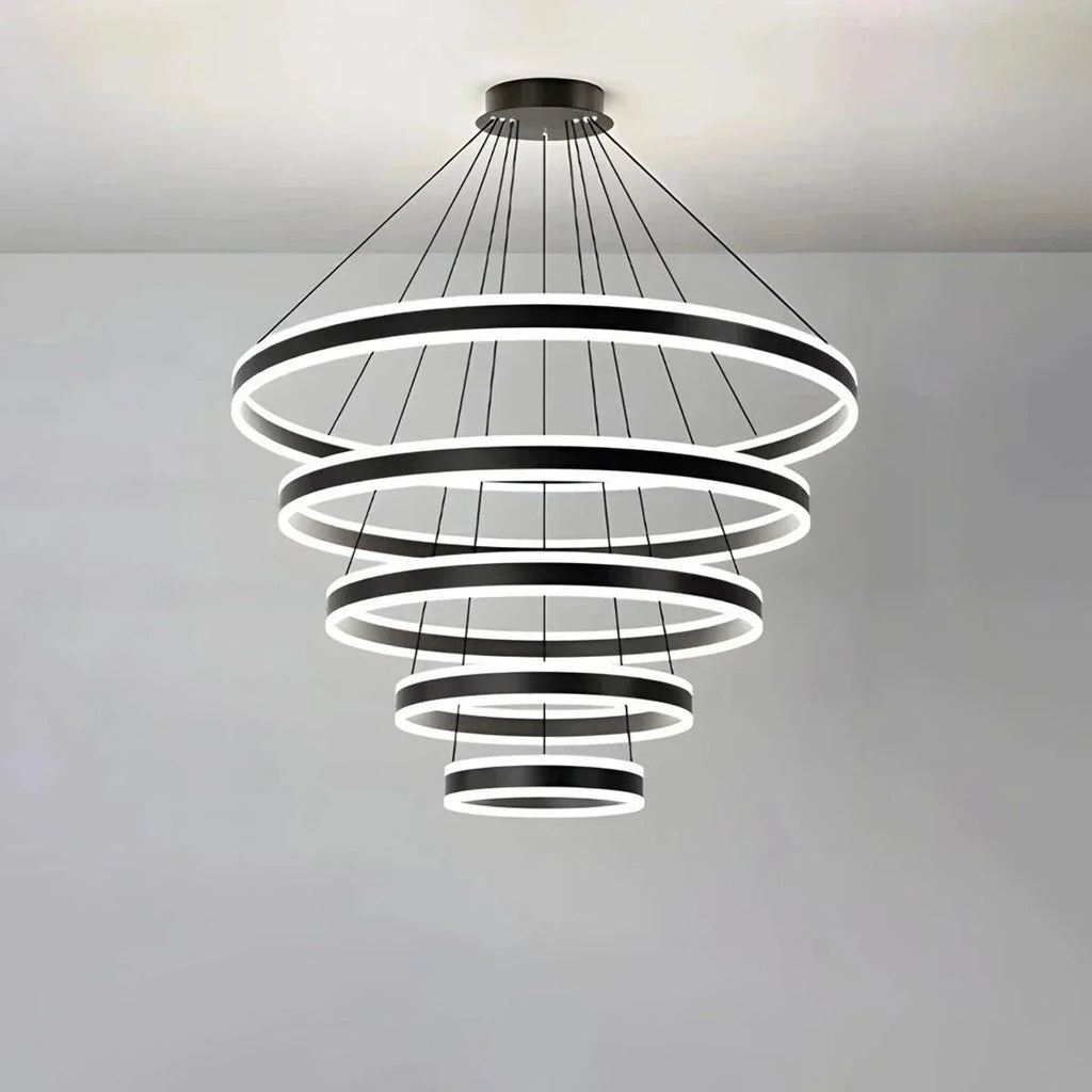 Circle Layered Living Room Chandelier | Desfino