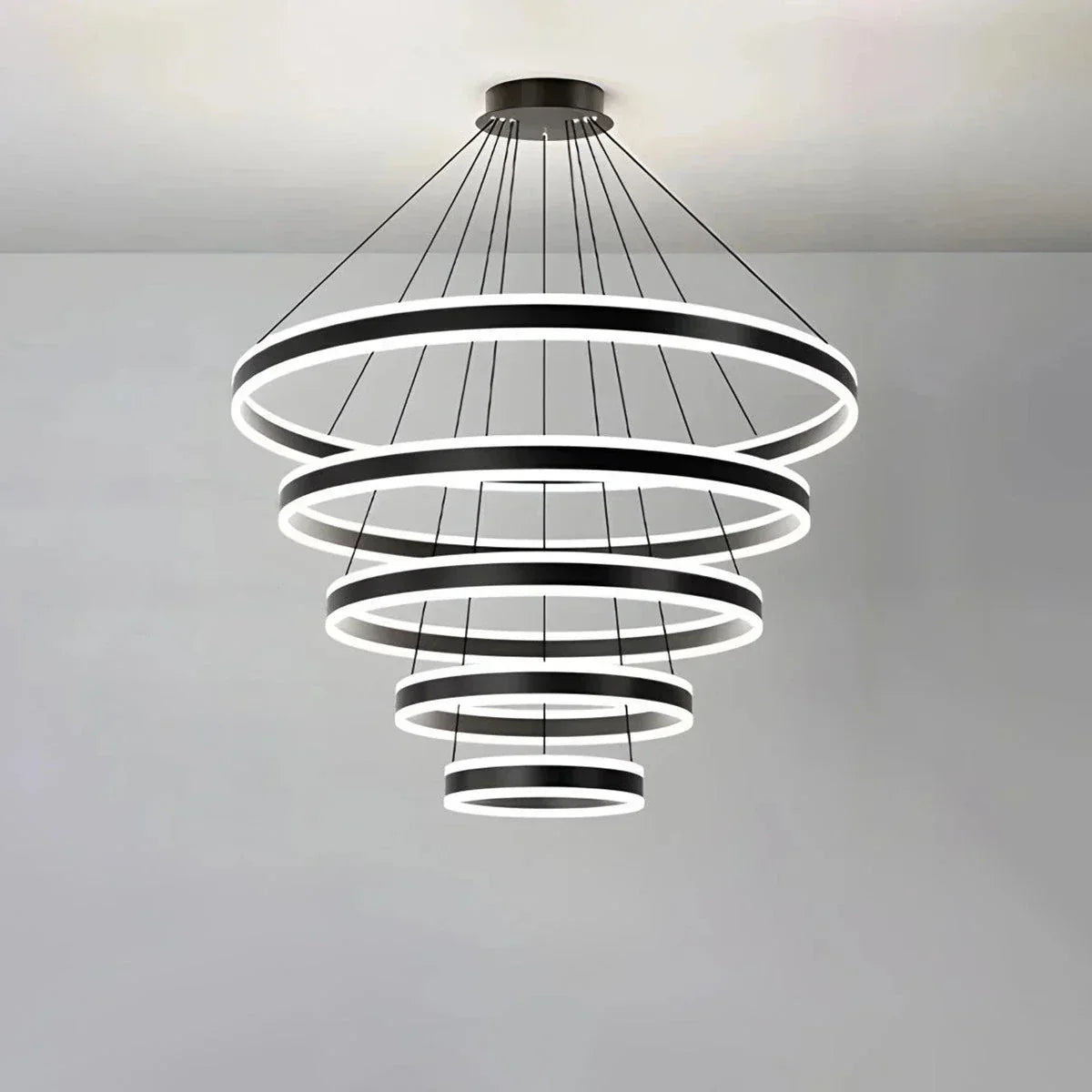 Circle Layered Living Room Chandelier | Desfino