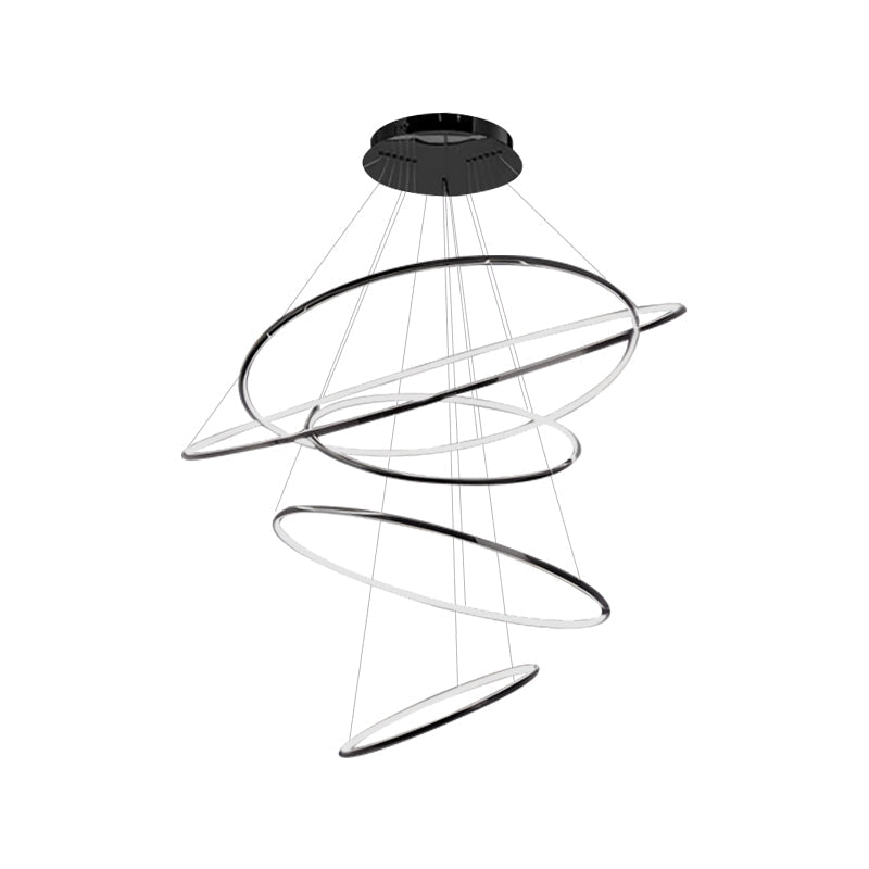 Large Tiered Ring Foyer Chandelier | Desfino