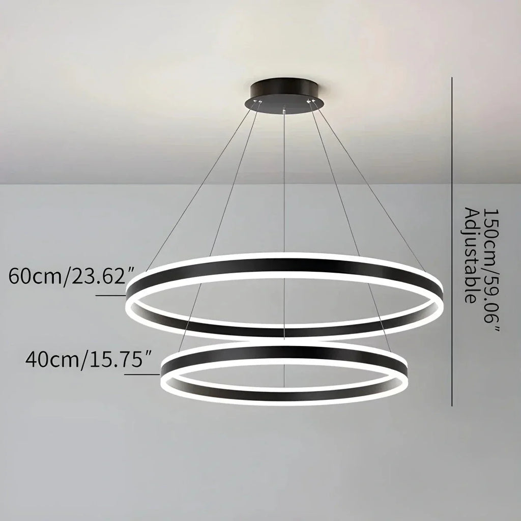 Circle Layered Living Room Chandelier | Desfino