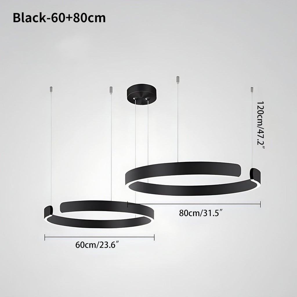 Moderner LED-Ring-Kronleuchter für das Wohnzimmer | Desfino