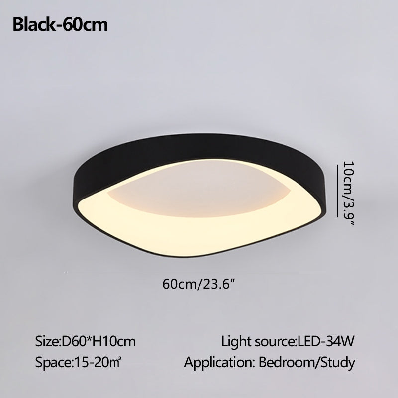 Nordic Acrylic Circle Ceiling Light for Bedroom | Desfino