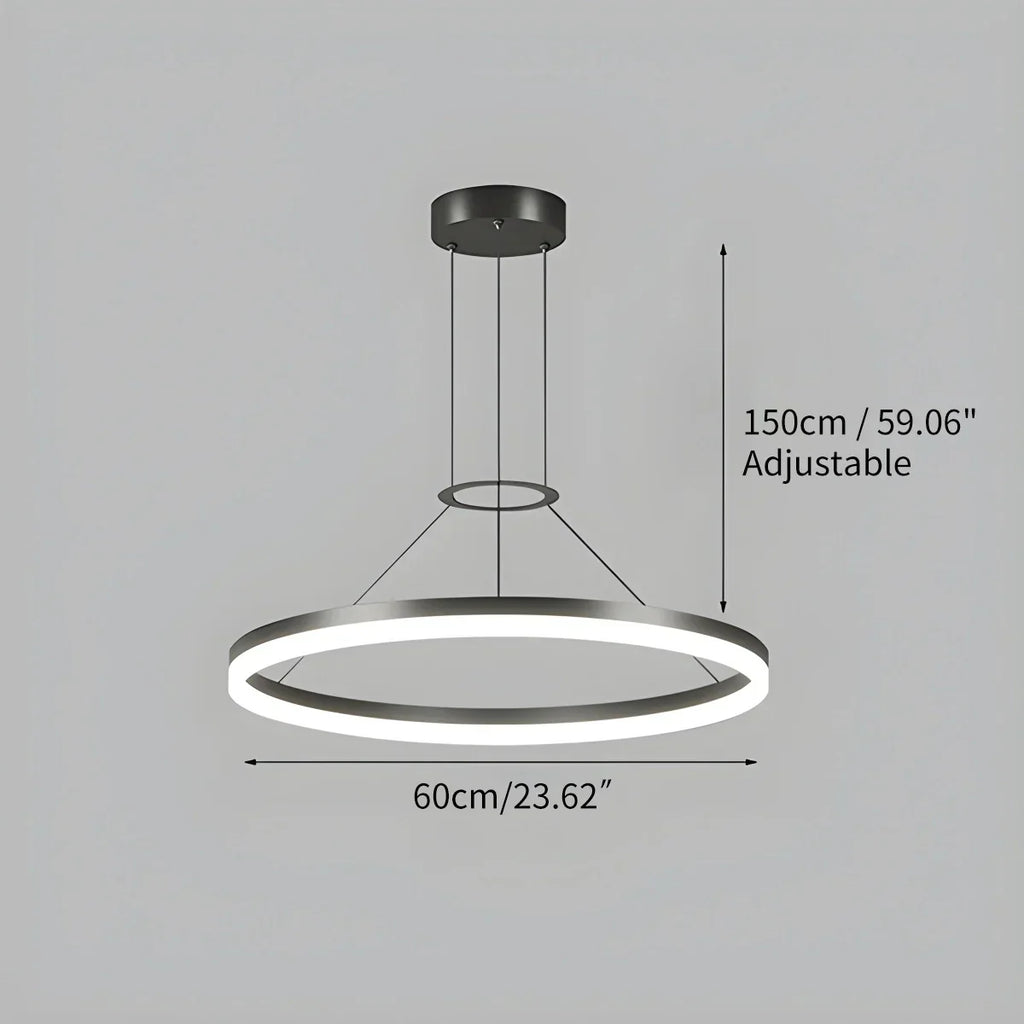 Circular Led Pendant Light for Living Room Kitchen | Desfino
