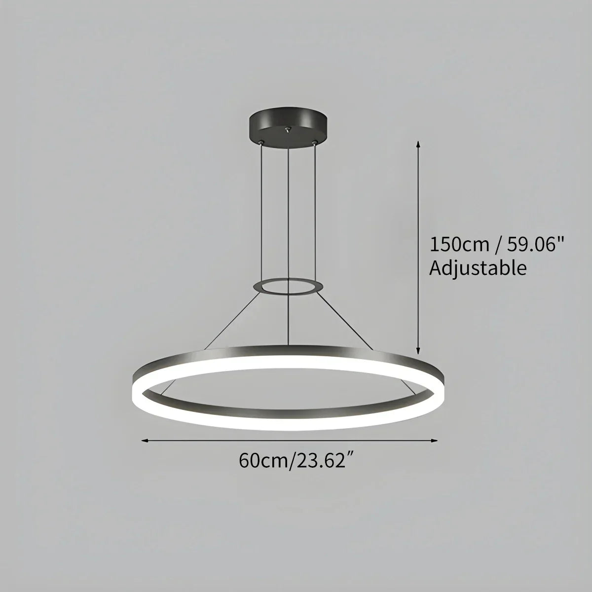 Circular Led Pendant Light for Living Room Kitchen | Desfino