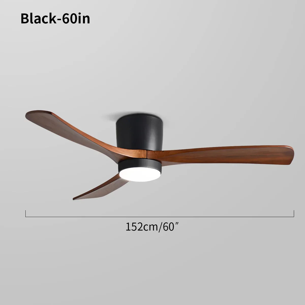 Large Low Profile Ceiling Fan with Light | Desfino