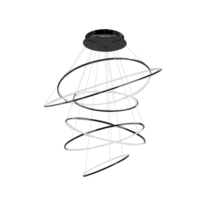 Large Tiered Ring Foyer Chandelier | Desfino