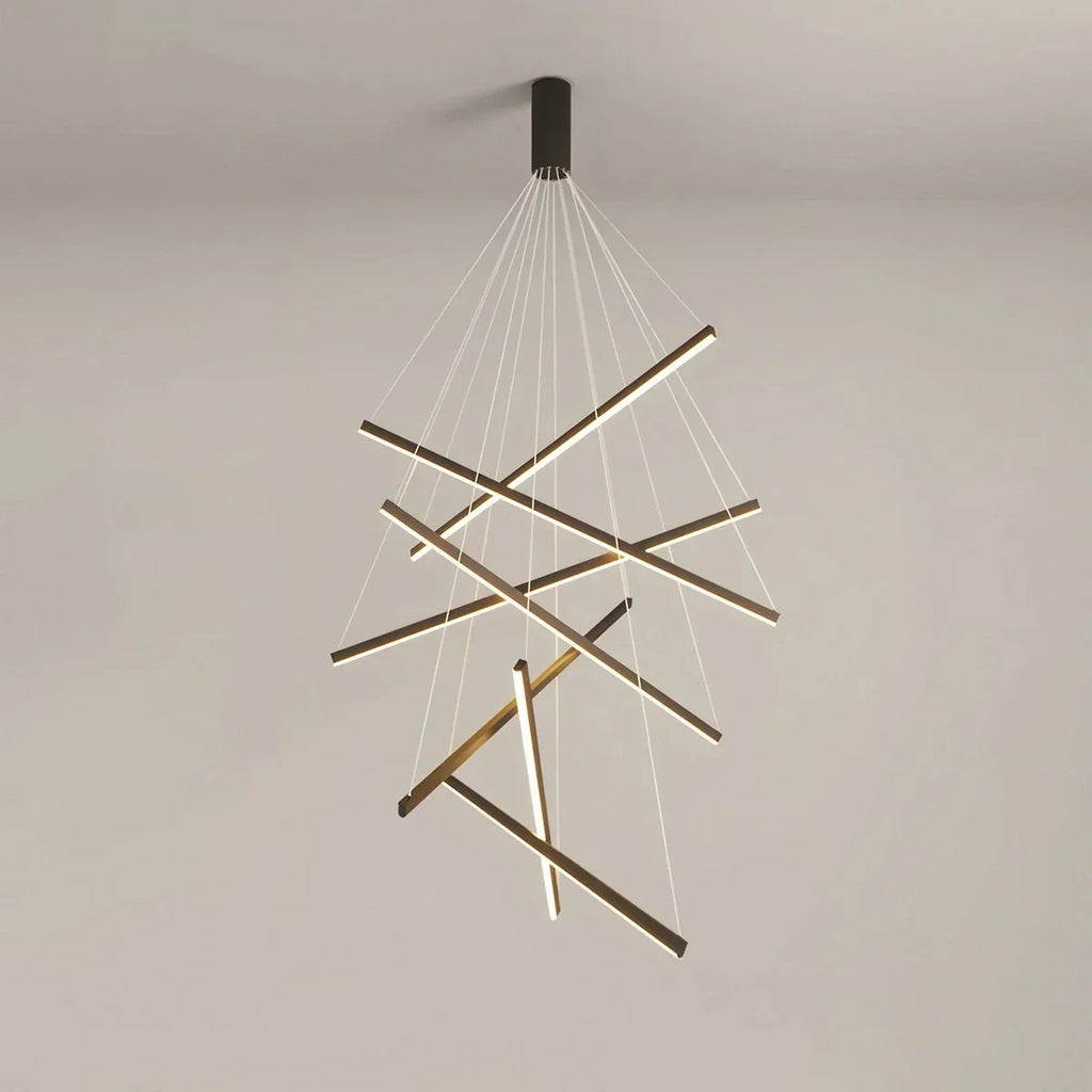 Custom Multi Light Sticks LED Chandelier | Desfino