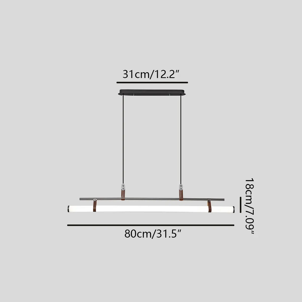 Lineare LED-Pendelleuchte Solin für den Essbereich | Desfino
